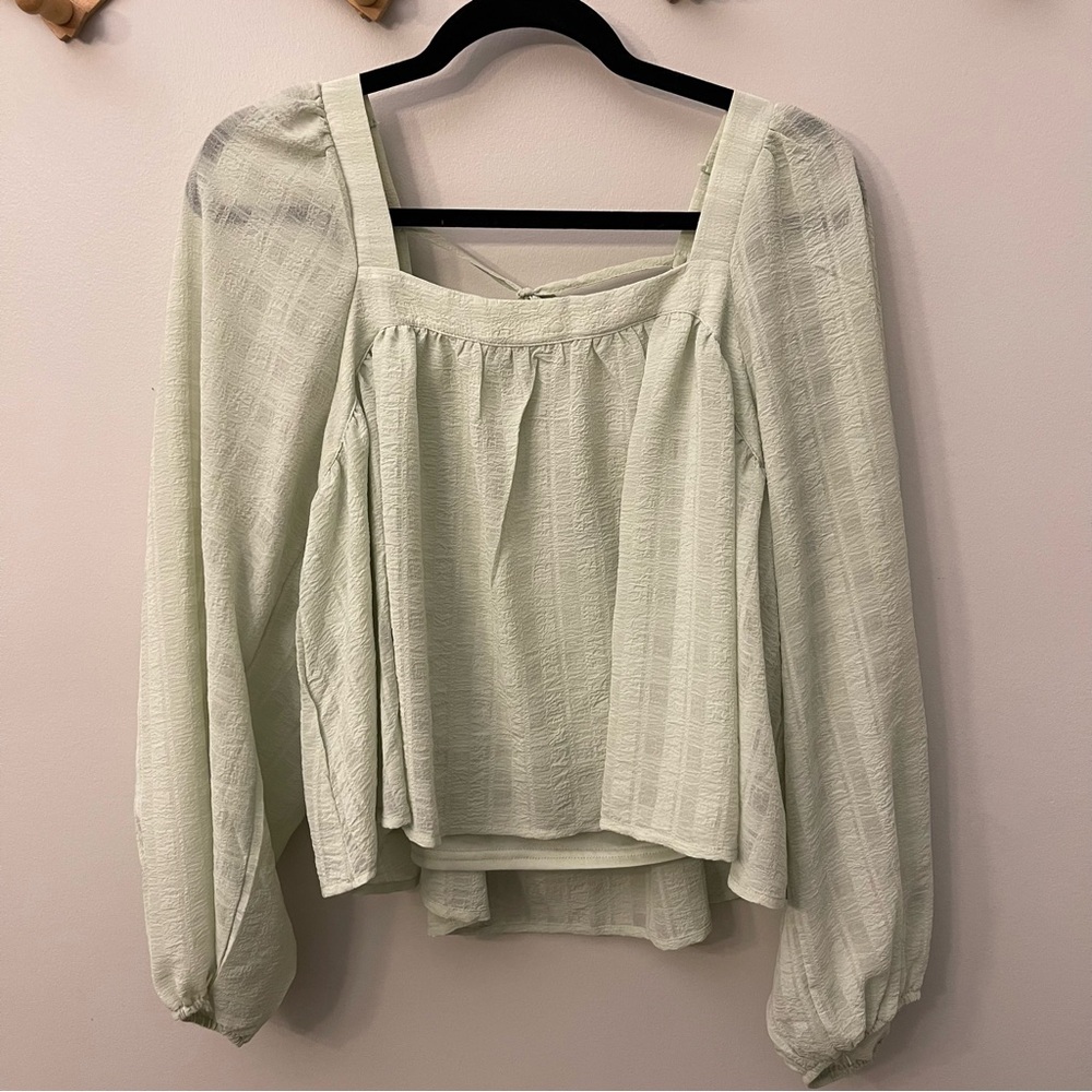 Blu Pepper Light Green Women's Blouse